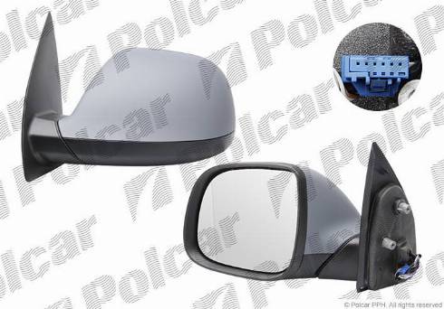 Polcar 95P1513M - Наружное зеркало avtokuzovplus.com.ua