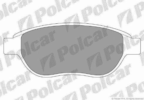 Polcar S70-0066 - Тормозные колодки, дисковые, комплект autodnr.net