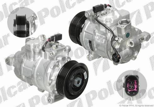 Polcar DCP02044 - Компрессор кондиционера avtokuzovplus.com.ua