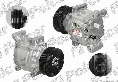 Polcar DCP09003 - Компрессор кондиционера avtokuzovplus.com.ua