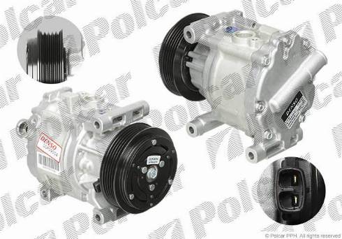 Polcar DCP09004 - Компрессор кондиционера avtokuzovplus.com.ua