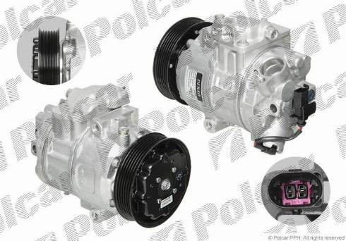 Polcar DCP27001 - Компрессор кондиционера avtokuzovplus.com.ua