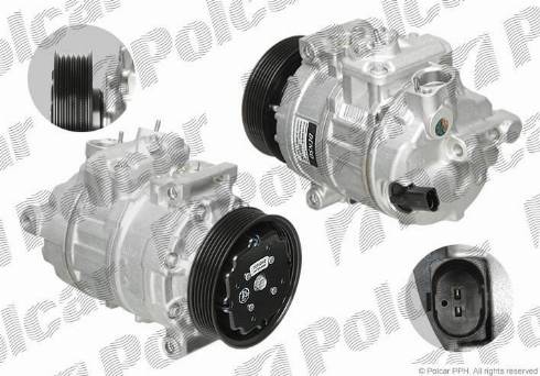 Polcar DCP32002 - Компресор, кондиціонер autocars.com.ua