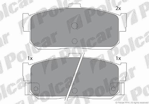 Polcar IE140915 - Гальмівні колодки, дискові гальма autocars.com.ua