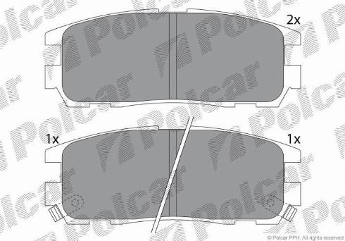 Polcar IE140991 - Тормозные колодки, дисковые, комплект avtokuzovplus.com.ua