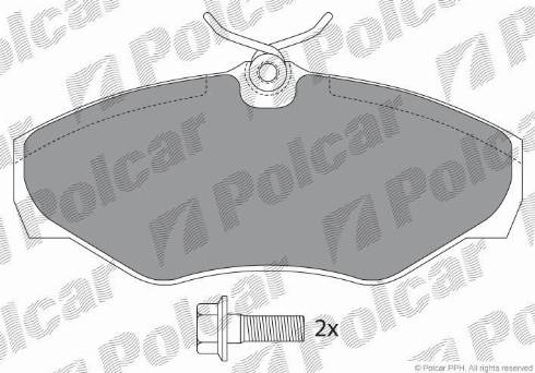 Polcar IE141315-701 - Гальмівні колодки, дискові гальма autocars.com.ua