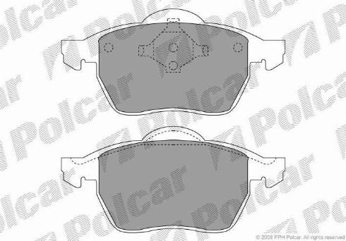 Polcar IE181138 - Гальмівні колодки, дискові гальма autocars.com.ua