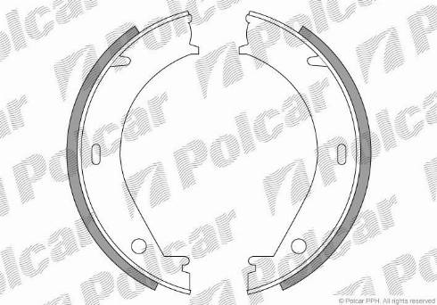 Polcar LS1704 - Комплект гальм, ручник, парковка autocars.com.ua