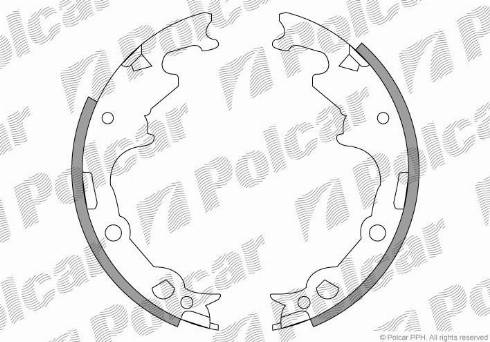 Polcar LS1780 - Комплект гальм, барабанний механізм autocars.com.ua