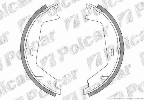 Polcar LS1884 - Комплект тормозов, ручник, парковка autodnr.net