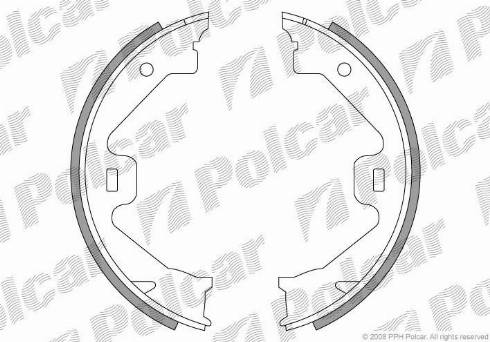 Polcar LS1930 - Комплект гальм, ручник, парковка autocars.com.ua