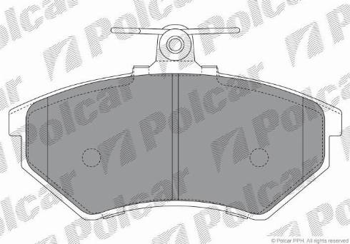 Polcar S70-0005 - Гальмівні колодки, дискові гальма autocars.com.ua