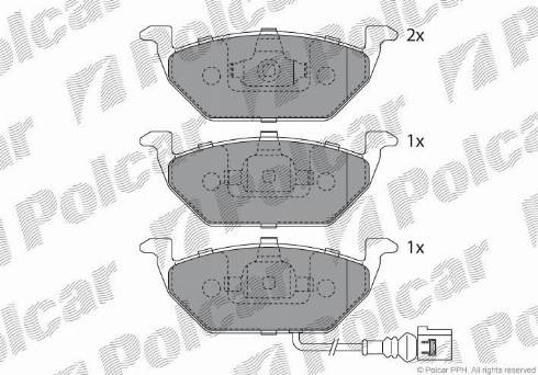 Polcar S70-0010 - Гальмівні колодки, дискові гальма autocars.com.ua