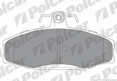 Polcar S70-0011 - Тормозные колодки, дисковые, комплект avtokuzovplus.com.ua