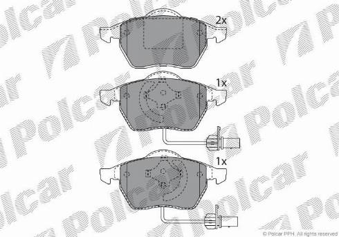 Polcar S70-0012 - Гальмівні колодки, дискові гальма autocars.com.ua