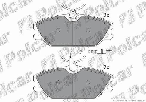 Polcar S70-0019 - Гальмівні колодки, дискові гальма autocars.com.ua