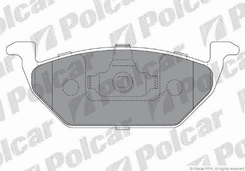 Polcar S70-0020 - Тормозные колодки, дисковые, комплект autodnr.net