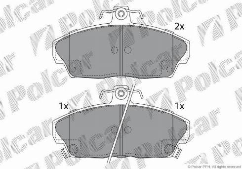 Polcar S70-0045 - Гальмівні колодки, дискові гальма autocars.com.ua