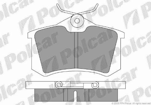 Polcar S70-1001 - Тормозные колодки, дисковые, комплект avtokuzovplus.com.ua