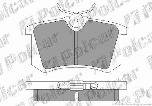 Polcar S70-1003 - Тормозные колодки, дисковые, комплект avtokuzovplus.com.ua