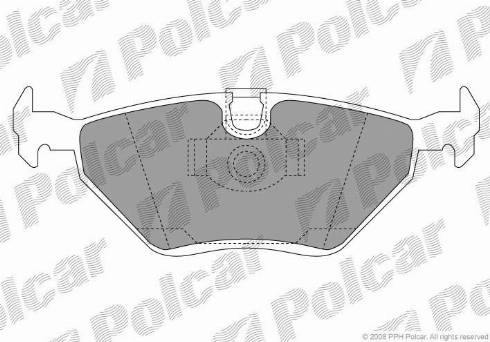 Polcar S70-1083 - Тормозные колодки, дисковые, комплект autodnr.net