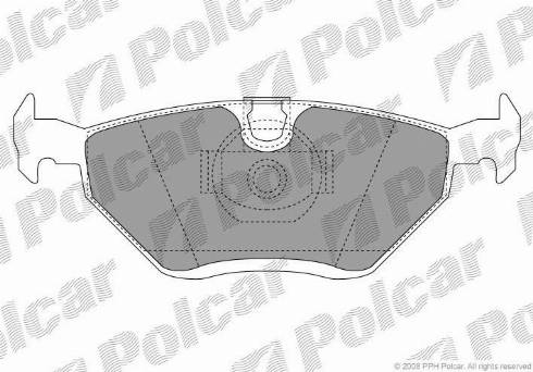 Polcar S70-1087 - Тормозные колодки, дисковые, комплект avtokuzovplus.com.ua