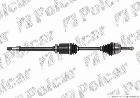 Polcar T68400 - Приводний вал autocars.com.ua