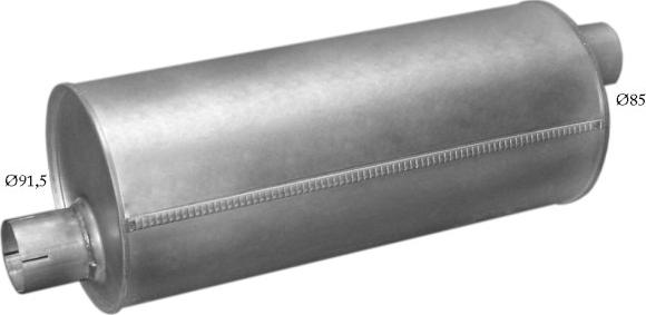 Polmo 61.04 - Глушник вихлопних газів кінцевий autocars.com.ua