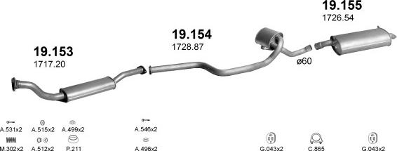 Polmo POLMO00035 - Система випуску ОГ autocars.com.ua