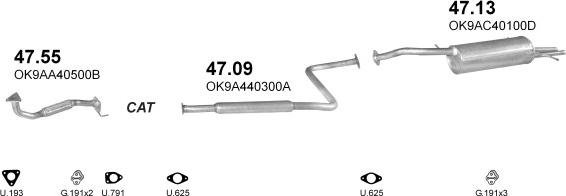 Polmo POLMO00118 - Система випуску ОГ autocars.com.ua