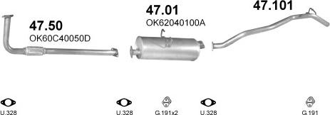 Polmo POLMO00125 - Система выпуска ОГ avtokuzovplus.com.ua