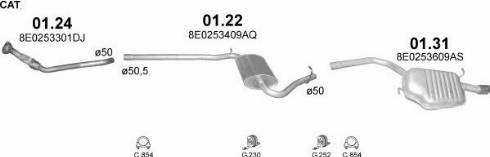 Polmo POLMO00220 - Система випуску ОГ autocars.com.ua