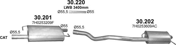 Polmo POLMO00276 - Система випуску ОГ autocars.com.ua
