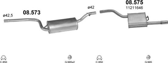 Polmo POLMO00286 - Система випуску ОГ autocars.com.ua