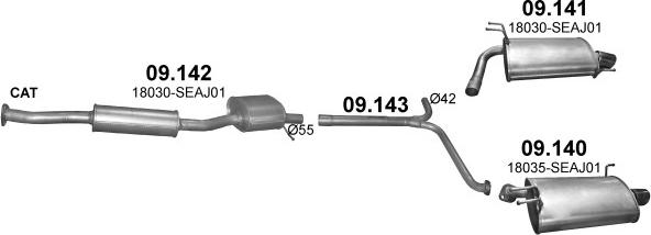 Polmo POLMO00301 - Система випуску ОГ autocars.com.ua