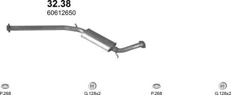 Polmo POLMO00357 - Система выпуска ОГ avtokuzovplus.com.ua