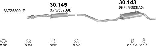 Polmo POLMO00387 - Система випуску ОГ autocars.com.ua