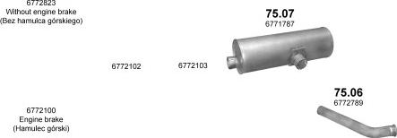 Polmo POLMO00501 - Система випуску ОГ autocars.com.ua