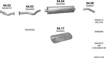 Polmo POLMO00511 - Система выпуска ОГ avtokuzovplus.com.ua