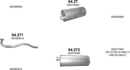 Polmo POLMO00518 - Система випуску ОГ autocars.com.ua