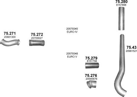 Polmo POLMO00528 - Система випуску ОГ autocars.com.ua