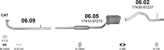 Polmo POLMO00572 - Система випуску ОГ autocars.com.ua