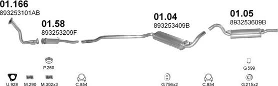 Polmo POLMO00653 - Система випуску ОГ autocars.com.ua