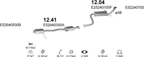 Polmo POLMO00723 - Система випуску ОГ autocars.com.ua