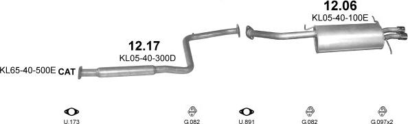 Polmo POLMO00731 - Система випуску ОГ autocars.com.ua