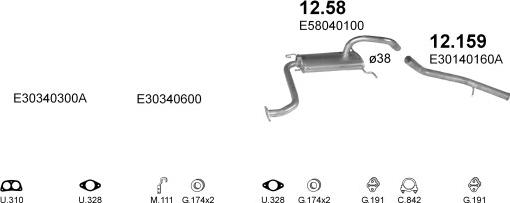 Polmo POLMO00735 - Система випуску ОГ autocars.com.ua