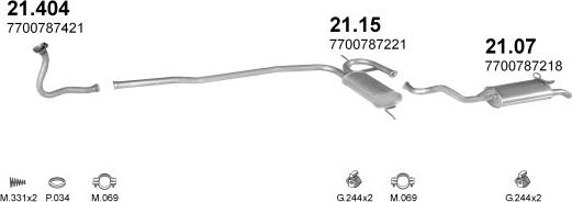 Polmo POLMO00826 - Система випуску ОГ autocars.com.ua