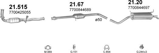 Polmo POLMO00846 - Система випуску ОГ autocars.com.ua