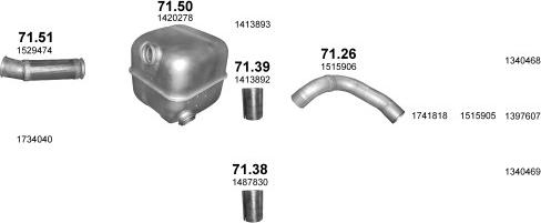 Polmo POLMO00861 - Система випуску ОГ autocars.com.ua