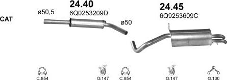 Polmo POLMO00944 - Система випуску ОГ autocars.com.ua